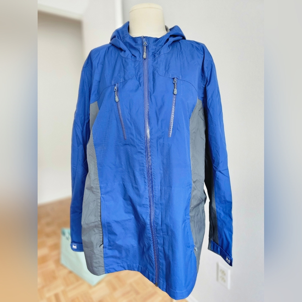 Men's Blue and Gray Lightweight Jacket